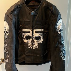 icon motorhead skull leather jacket